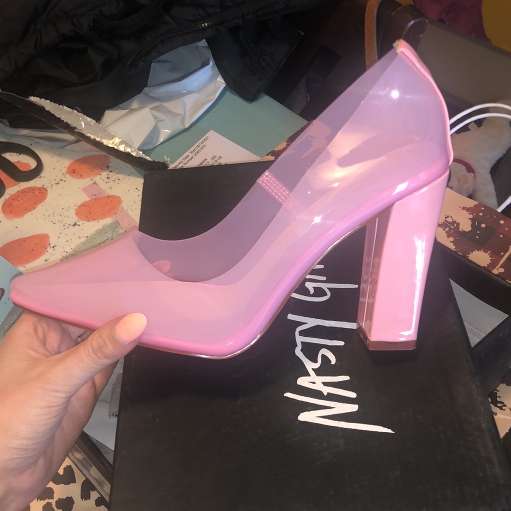 Barbie Girl Clear Court Heel PINK